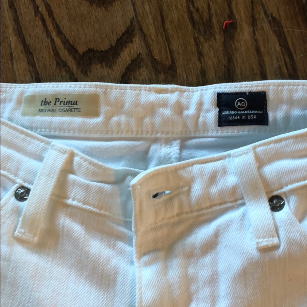 EUC AG the Prima White Mid-Rise Cigarette Jeans 28 - Picture 5 of 6
